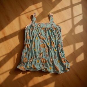 Breezy Beach Orange Tank Crochet Pool GenZ Spring cottagecore